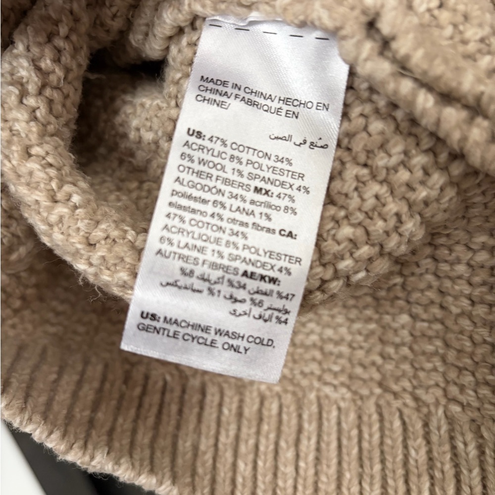 Chico’s Women's Cable Knit Sweater - Beige and Pink - SOLD OUT!! Last chance! - Picture 5 of 5